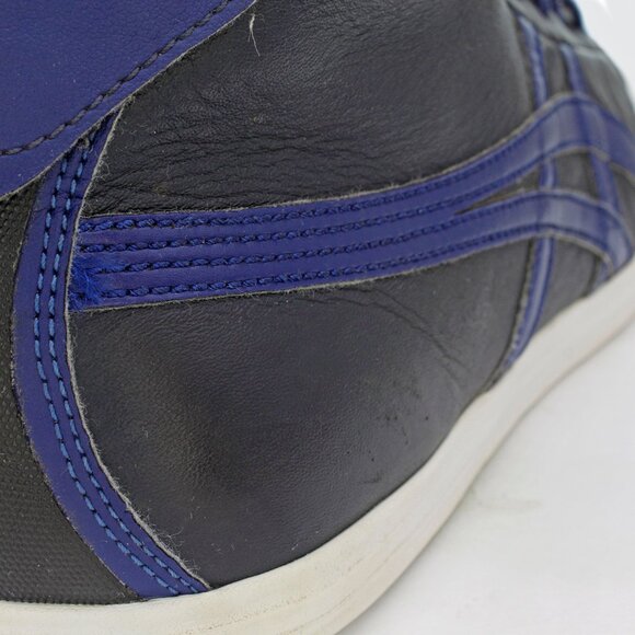 Onitsuka Tiger 'Coolidge' Men's Black Leather High Top Sneakers: Size 10 - Picture 7 of 8